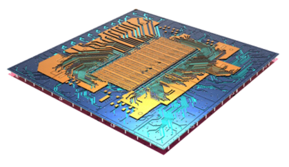 Simulation model of an electronic chip