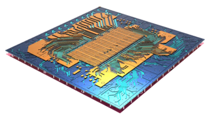 Simulation model of an electronic chip